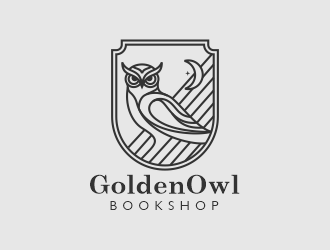 Golden Owl Bookshop  logo design by Putraja