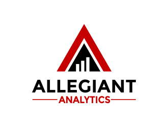 Allegiant Analytics logo design by Girly
