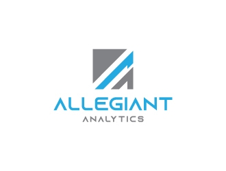 Allegiant Analytics logo design by zakdesign700