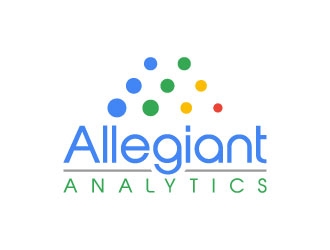 Allegiant Analytics logo design by pixalrahul