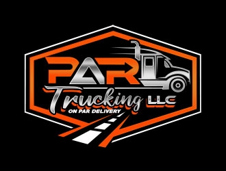 PAR Trucking, LLC logo design by Benok