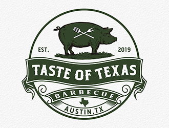 Taste of Texas Barbecue logo design by Optimus