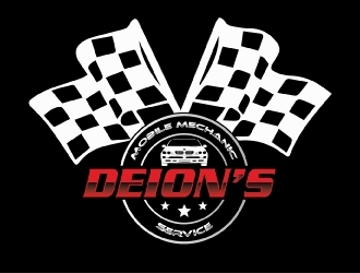 Deion’s mobile mechanic service  or the re-up mobile mechanic services  logo design by AamirKhan