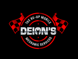 Deion’s mobile mechanic service  or the re-up mobile mechanic services  logo design by SOLARFLARE