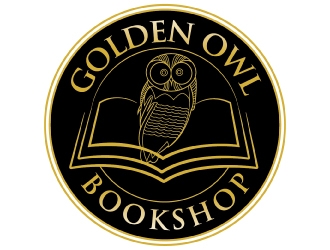 Golden Owl Bookshop  logo design by AamirKhan
