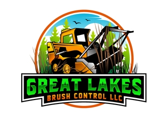 Great Lakes Brush Control LLC logo design by DreamLogoDesign