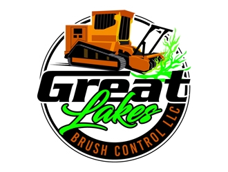 Great Lakes Brush Control LLC logo design by DreamLogoDesign