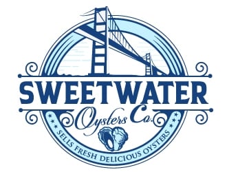 sweetwater oysters company  logo design by dorijo
