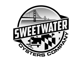 sweetwater oysters company  logo design by Kruger