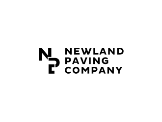 Newland Paving Company  logo design by artery