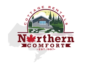 Northern Comfort Cottage Rentals logo design by DreamLogoDesign