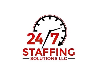 24 - 7 Staffing Solutions LLC logo design by Benok