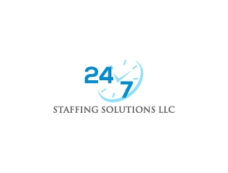 24 - 7 Staffing Solutions LLC logo design by wongndeso