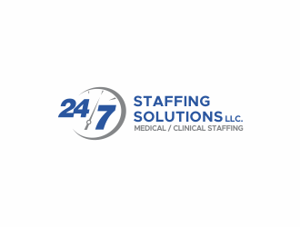 24 - 7 Staffing Solutions LLC logo design by Kindo