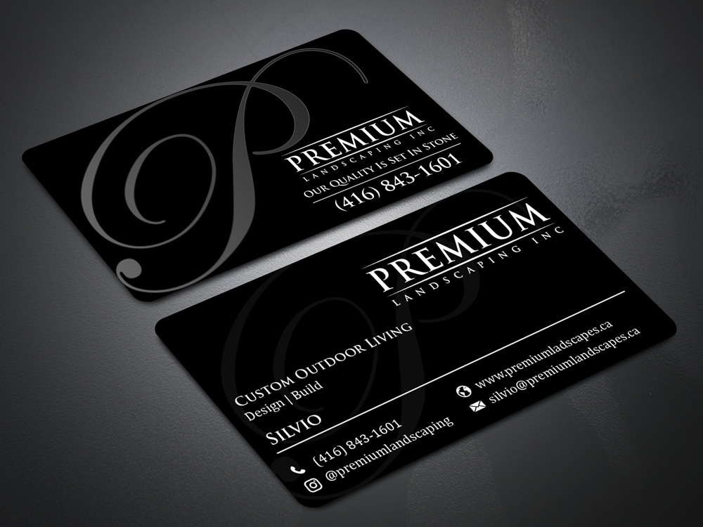 premium landscaping inc logo design by Gelotine