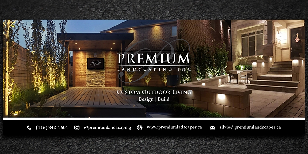 premium landscaping inc logo design by Gelotine