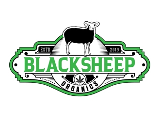 Blacksheep Organics logo design by DreamLogoDesign