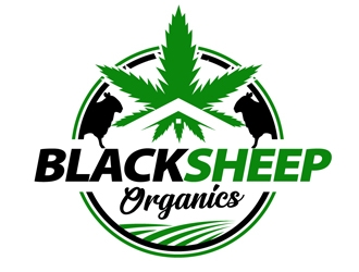 Blacksheep Organics logo design by DreamLogoDesign