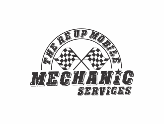 Deion’s mobile mechanic service  or the re-up mobile mechanic services  logo design by kanal