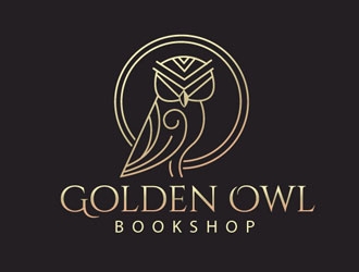 Golden Owl Bookshop  logo design by frontrunner