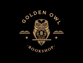 Golden Owl Bookshop  logo design by iamjason