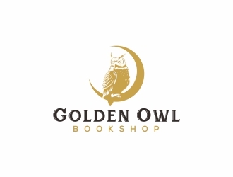 Golden Owl Bookshop  logo design by decade