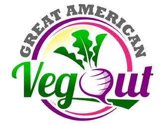 Great American Veg Out logo design by MAXR
