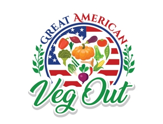 Great American Veg Out logo design by Roma