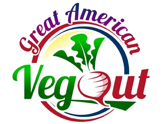 Great American Veg Out logo design by MAXR