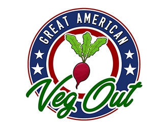 Great American Veg Out logo design by PrimalGraphics