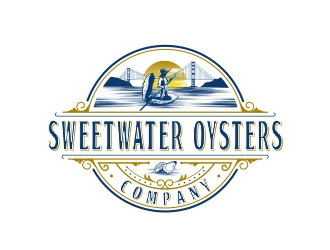 sweetwater oysters company  logo design by rahmatillah11