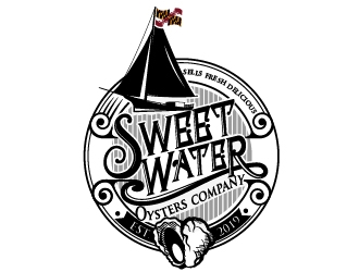 sweetwater oysters company  logo design by dorijo