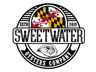 sweetwater oysters company  logo design by DreamLogoDesign