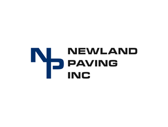 Newland Paving Company  logo design by alby