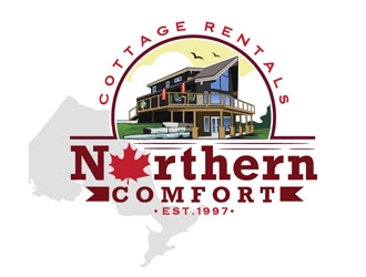 Northern Comfort Cottage Rentals logo design by DreamLogoDesign