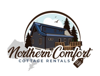 Northern Comfort Cottage Rentals logo design by DreamLogoDesign