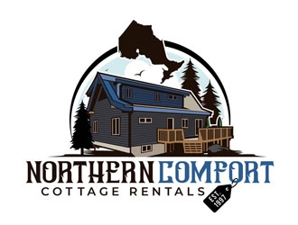 Northern Comfort Cottage Rentals logo design by DreamLogoDesign