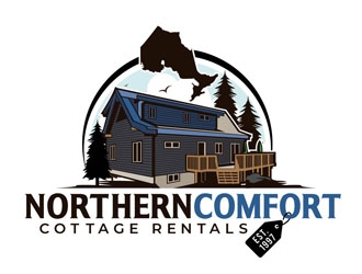 Northern Comfort Cottage Rentals logo design by DreamLogoDesign