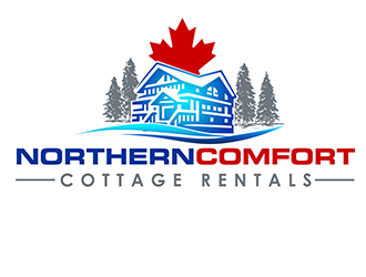 Northern Comfort Cottage Rentals logo design by 3Dlogos