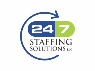 24 - 7 Staffing Solutions LLC logo design by sarungan