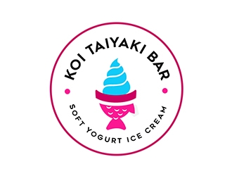 KOI TAIYAKI BAR logo design by PrimalGraphics