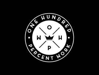 100% Work or One Hundred Percent Work logo design by ndaru