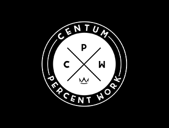 100% Work or One Hundred Percent Work logo design by ndaru