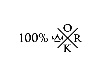 100% Work or One Hundred Percent Work logo design by salis17