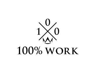 100% Work or One Hundred Percent Work logo design by salis17