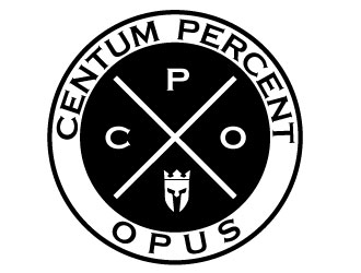 100% Work or One Hundred Percent Work logo design by gearfx