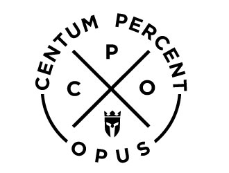 100% Work or One Hundred Percent Work logo design by gearfx