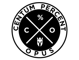 100% Work or One Hundred Percent Work logo design by gearfx