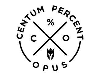 100% Work or One Hundred Percent Work logo design by gearfx