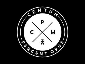 100% Work or One Hundred Percent Work logo design by ndaru